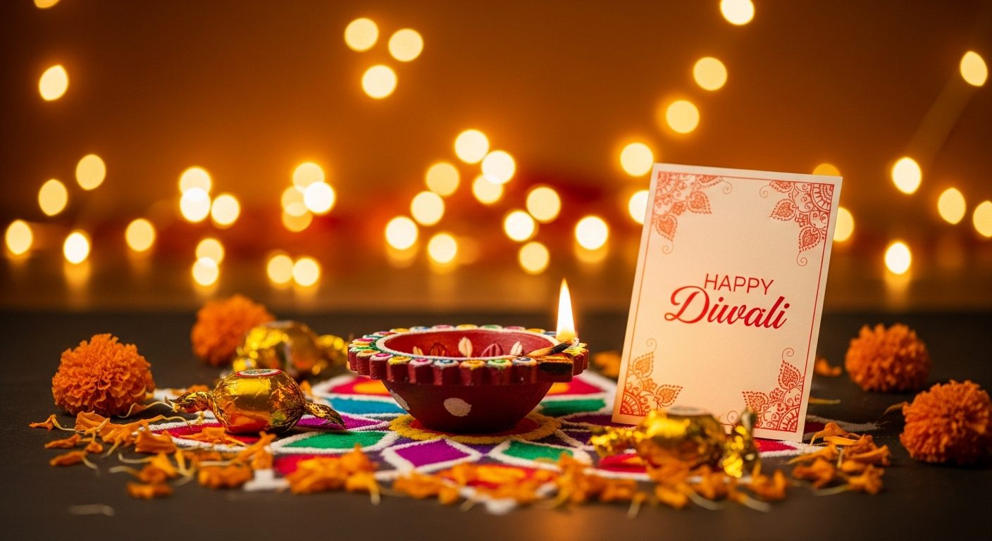 Diwali good morning image Hindi WhatsApp