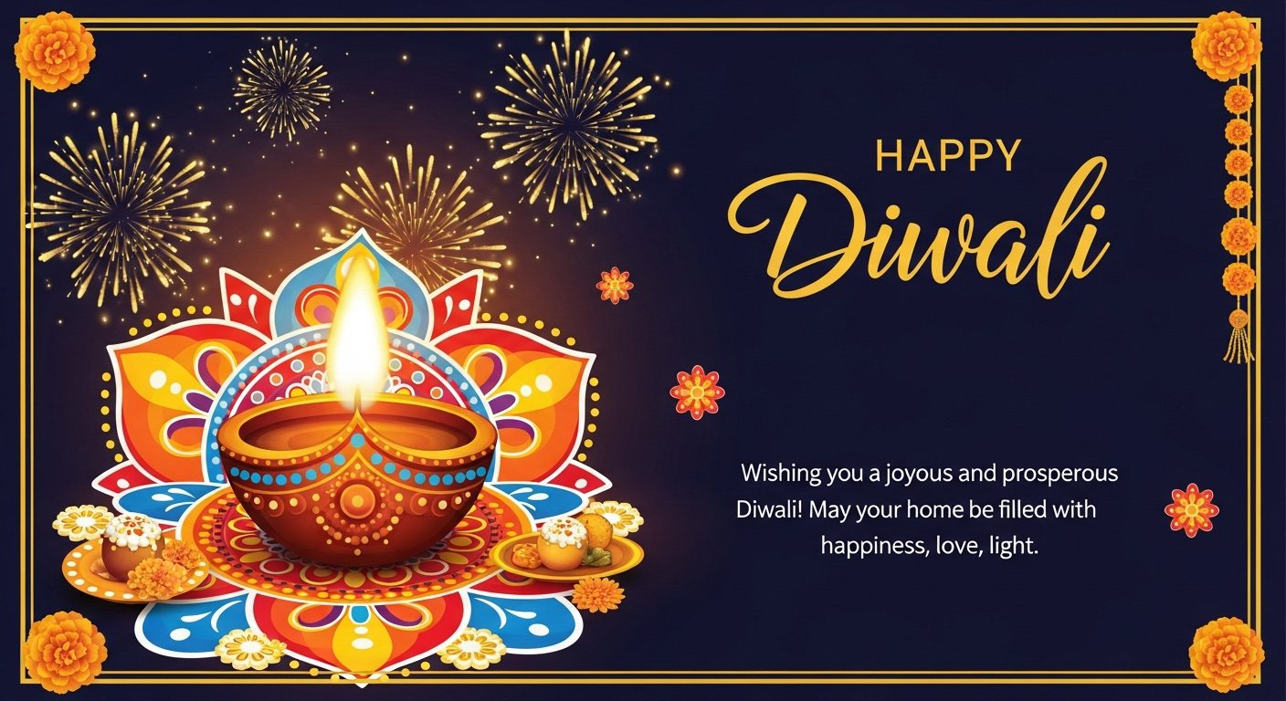 Diwali good morning image Hindi WhatsApp
